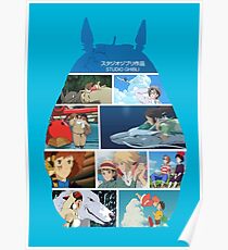Totoro-Hayao Miyazaki Films Poster