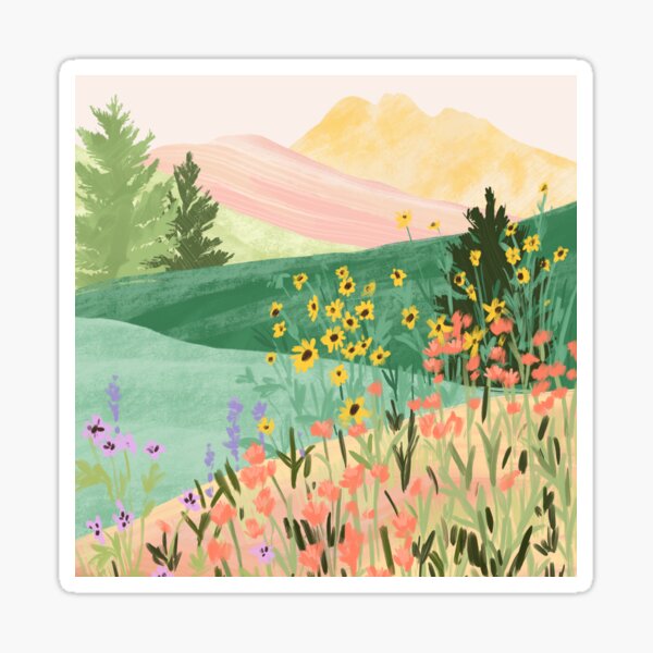 Flower Meadow Sticker
