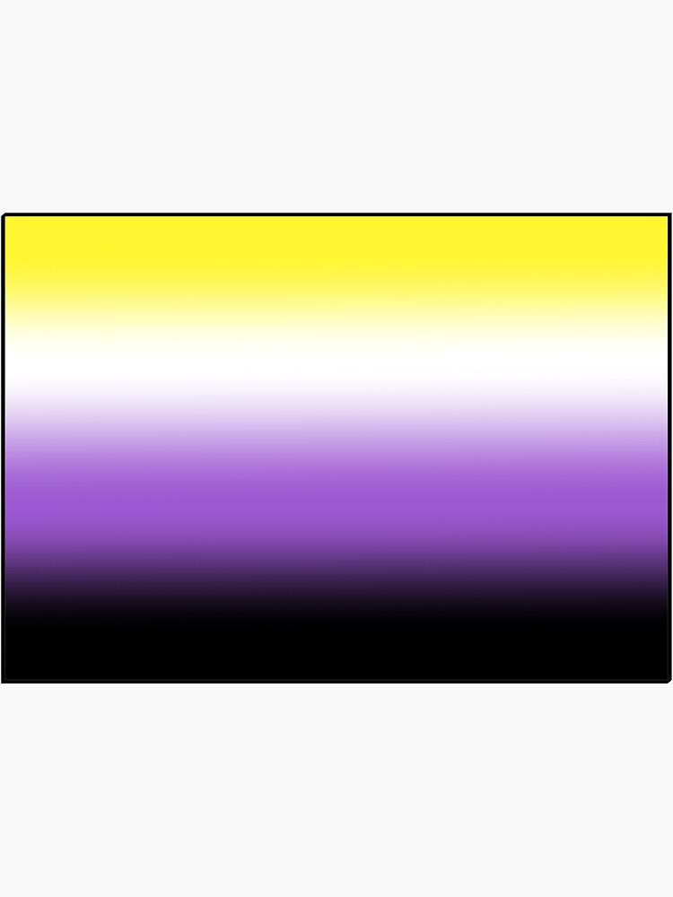 Non Binary Pride Flag Sticker For Sale By Astraea Life Redbubble