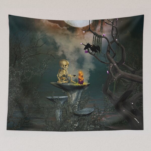 Item preview, Little skeleton in the dark night designed and sold by nicky2342.