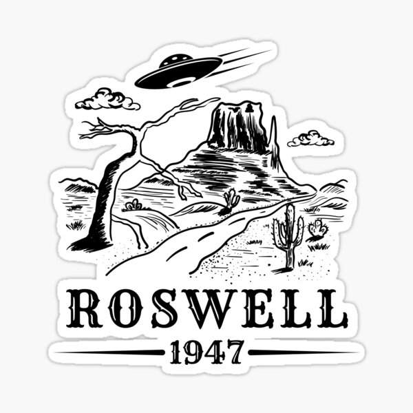 Roswell UFO - Roswell Flying Saucer Sticker