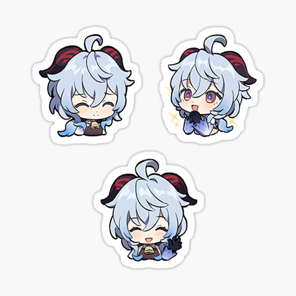 Item preview, Chibi Ganyu Pack - Genshin Impact designed and sold by 1umynst.