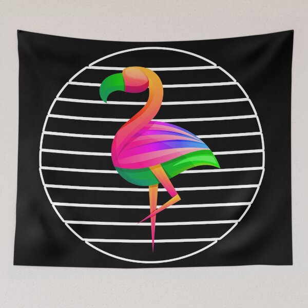 Item preview, Multicolored flamingo fluorescent colors designed and sold by Astralia.