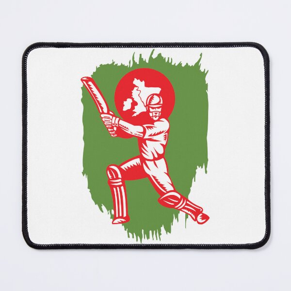 Item preview, Bangladesh Cricket Player Batsman Design designed and sold by alltheprints.
