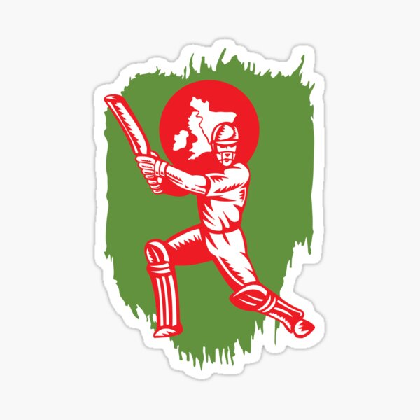 Item preview, Bangladesh Cricket Player Batsman Design designed and sold by alltheprints.