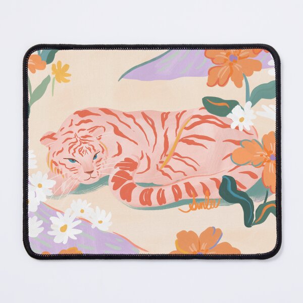Item preview, Pink Tiger in Wild Garden designed and sold by SunLee Art.
