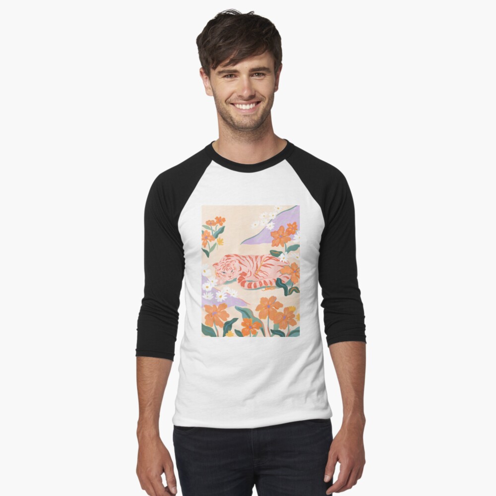 Aperçu de l'œuvre T-shirt baseball manches ¾ créée et vendue par sunleeart.