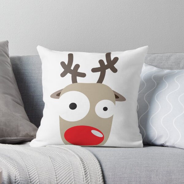 Rudolph Surprise Throw Pillow