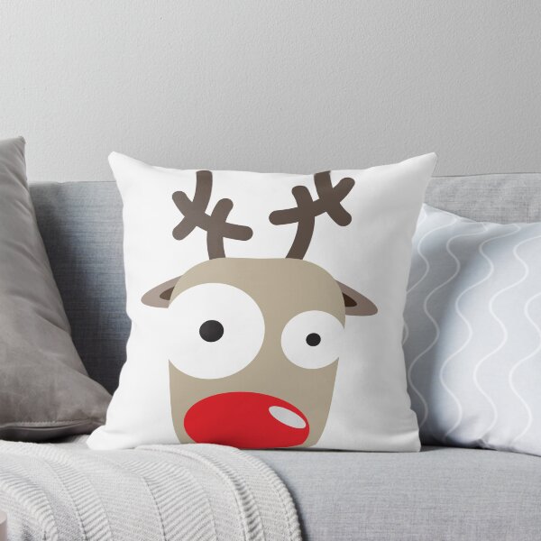Rudolph Surprise Throw Pillow