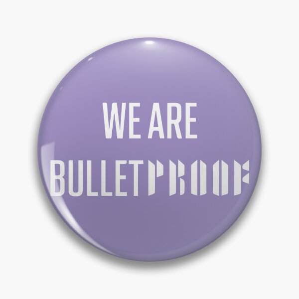 Item preview, BTS we are bulletproof white typography designed and sold by Morcawork.