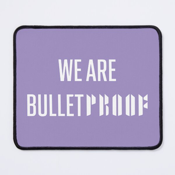 Item preview, BTS we are bulletproof white typography designed and sold by Morcawork.
