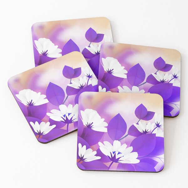 Item preview, White Violet flower Art  designed and sold by Tshirtstory.