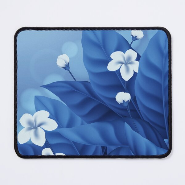 Item preview, White Blue Flowers designed and sold by Tshirtstory.