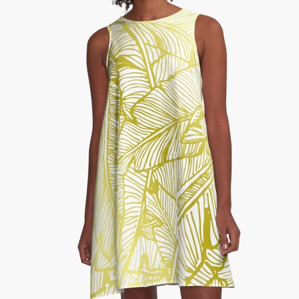 Gold Jungle A-Line Dress
