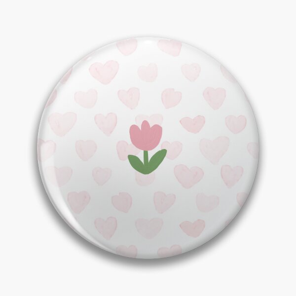 Item preview, Flower with hearts pattern designed and sold by RetroRoomInc.