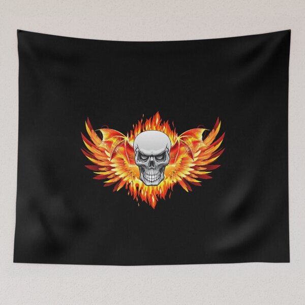 Item preview, Flaming Wings Skull designed and sold by Mark Cannon.