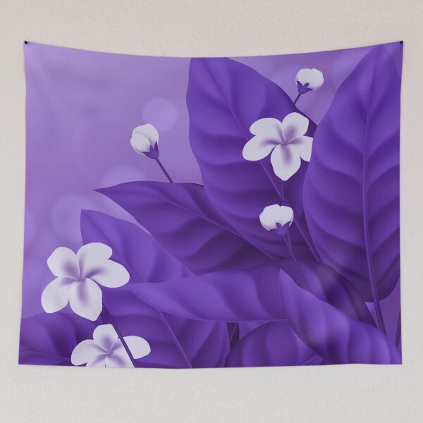 Item preview, White Violet Flowers  designed and sold by Tshirtstory.