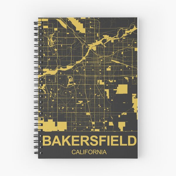 Item preview, Bakersfield Black Gold Map Art California USA designed and sold by EpicMaps.