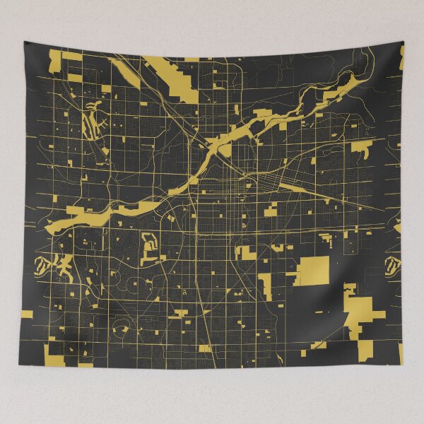 Item preview, Bakersfield Black Gold Map Art California USA designed and sold by EpicMaps.