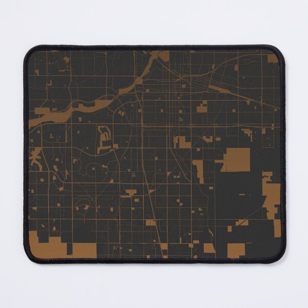 Item preview, Bakersfield coffee color Map Art California USA designed and sold by EpicMaps.