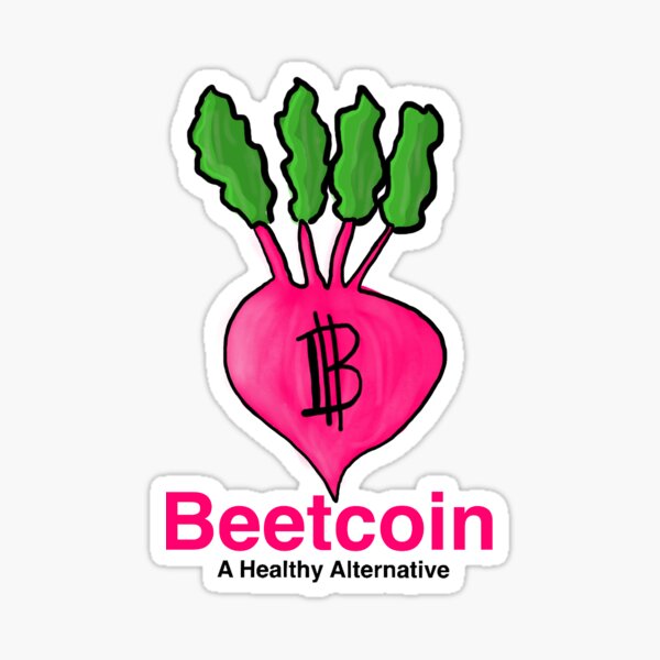Beetcoin, a healthy Bitcoin Sticker
