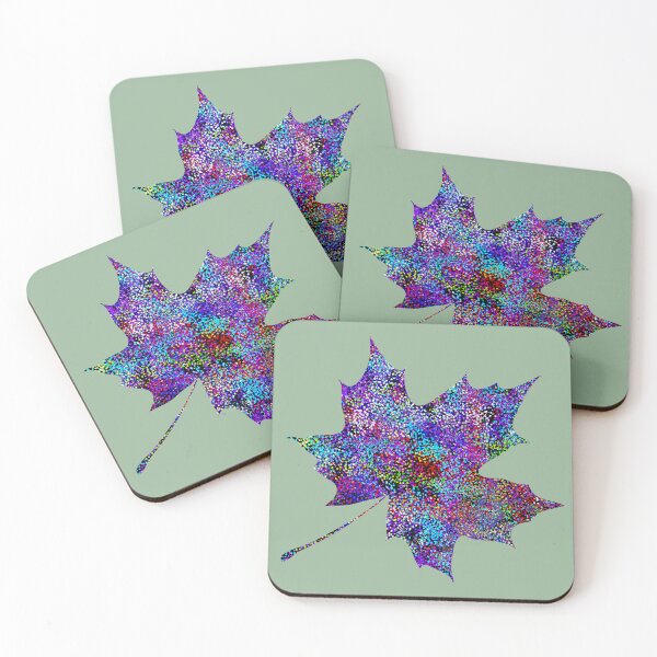 Item preview, Glam Rainbow Metallic Autumn Leaf designed and sold by Jane Izzy Designs.