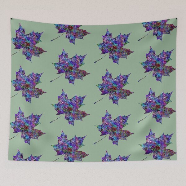 Item preview, Glam Rainbow Metallic Autumn Leaf designed and sold by Jane Izzy Designs.