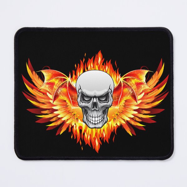 Item preview, Flaming Wings Skull designed and sold by Mark Cannon.