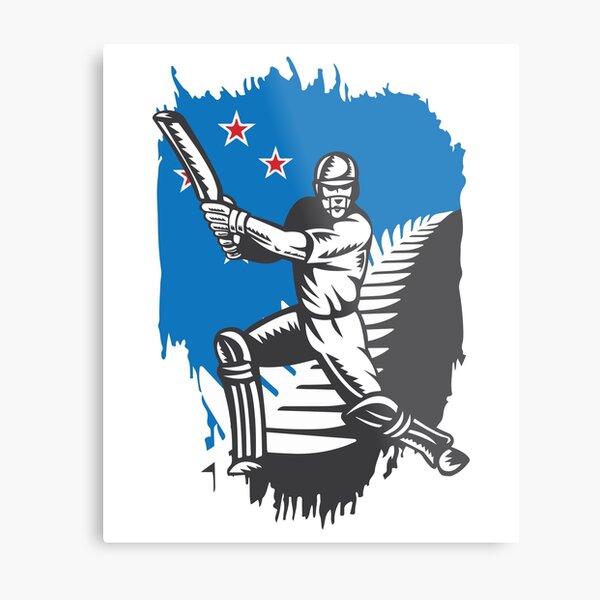 Item preview, New Zealand Cricket Player Batsman Design designed and sold by alltheprints.