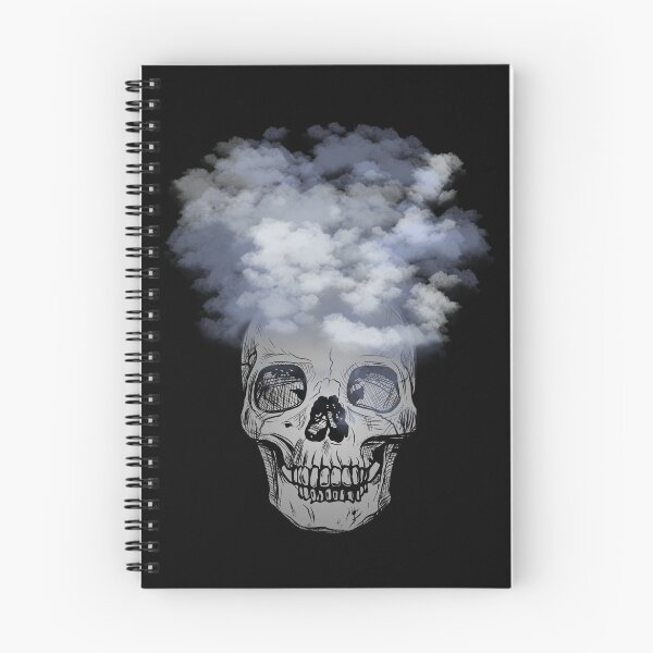 Aperçu de l'œuvre Tête de mort dans les nuages créée et vendue par HypnoCrypticArt.