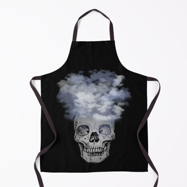 Item preview, Skull head in the clouds designed and sold by HypnoCrypticArt.