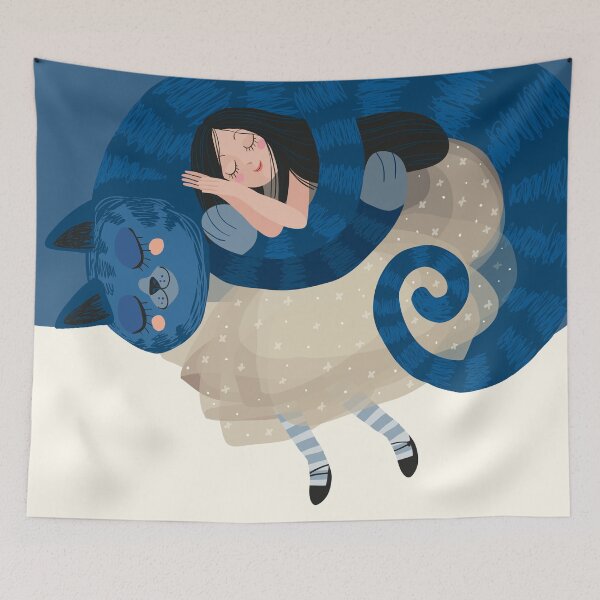 Item preview, cat and girl designed and sold by manumella.