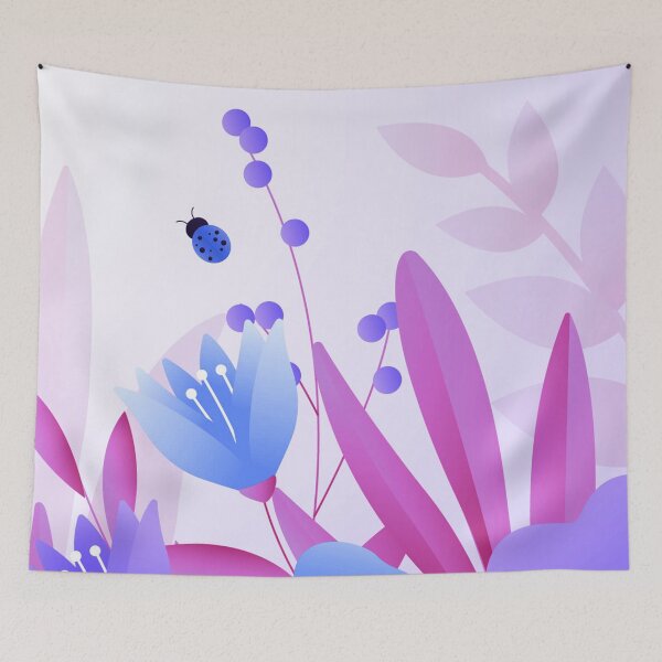 Item preview, Blue Flowers Art  designed and sold by Tshirtstory.
