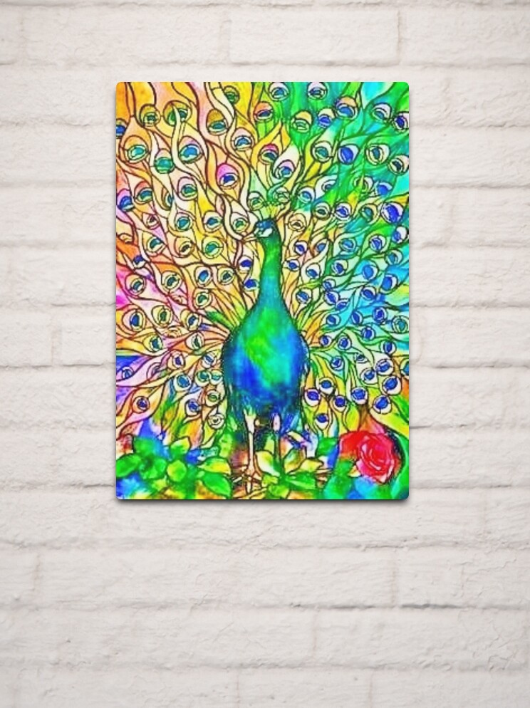 Louis Comfort Tiffany Peacock I Stained Glass and Printing 