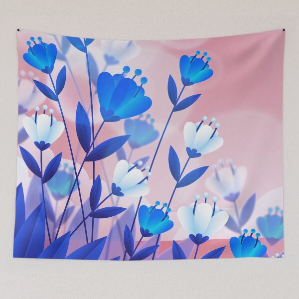 Item preview, Blue Violate Flowers Art  designed and sold by Tshirtstory.