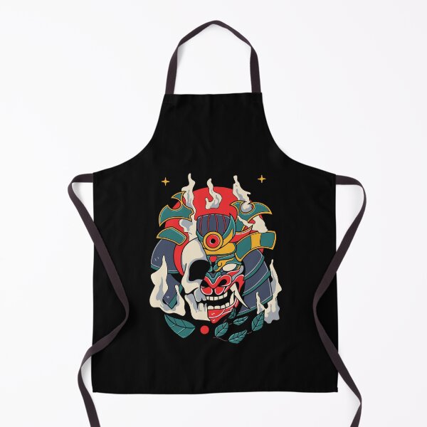 Item preview, Demon Samurai Skull Helmet Oni Mask designed and sold by BakaOutfit.