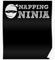 Napping Ninja - Funny Humor Poster
