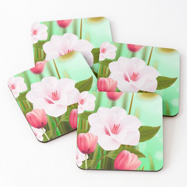 Item preview, White Salmon Flowers Art  designed and sold by Tshirtstory.