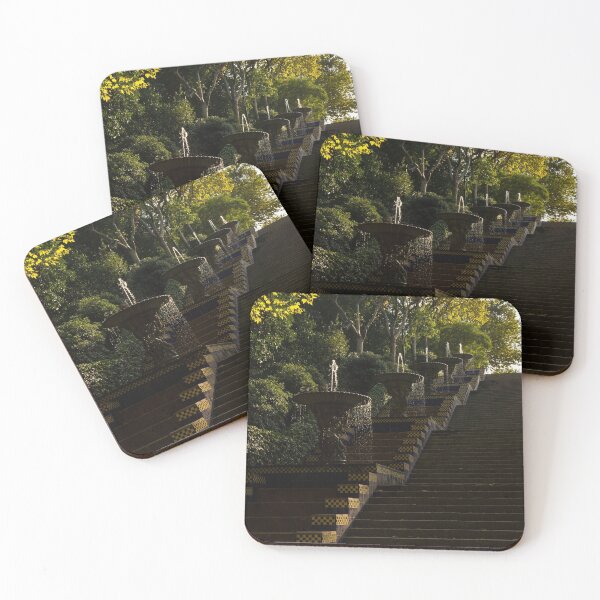 Item preview, Joyful Blue and Yellow Cascade - Montjuic Park, Barcelona, Spain designed and sold by Georgia Mizuleva.