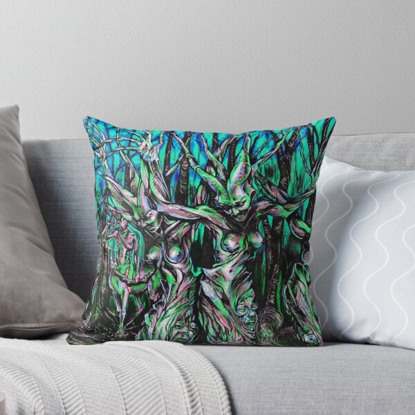Item preview, The Seventh Circle - Green - Dante's Inferno - Dark Psychedelic Art Print Puzzle designed and sold by SubQtaneousArt.