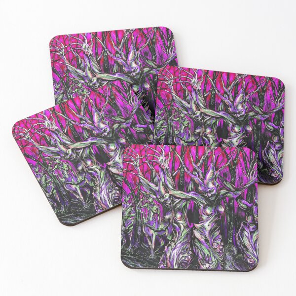 Item preview, The Seventh Circle - Purple - Dante's Inferno - Dark Psychedelic Art Print Puzzle designed and sold by SubQtaneousArt.