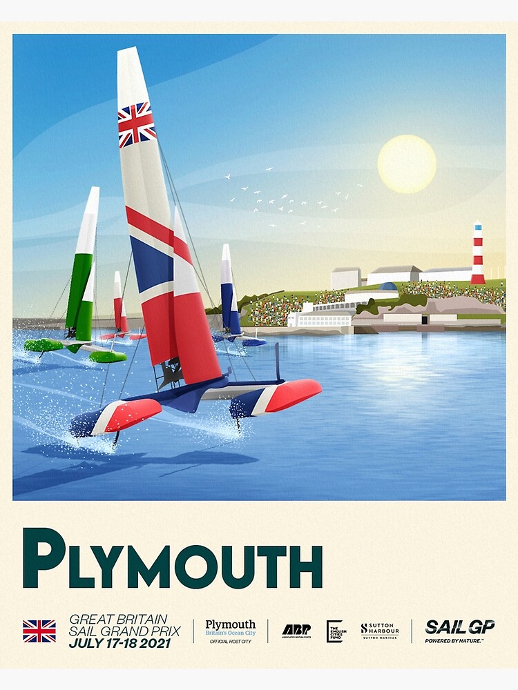 "SailGP Plymouth poster" Poster for Sale by heymate Redbubble