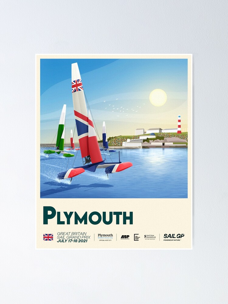"SailGP Plymouth poster" Poster for Sale by heymate Redbubble