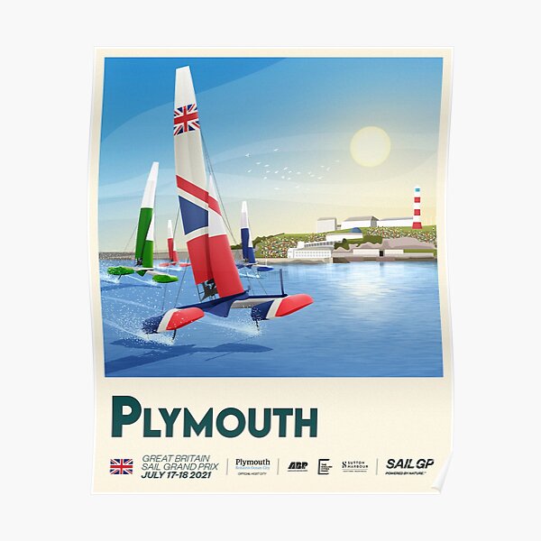 "SailGP Plymouth poster" Poster for Sale by heymate Redbubble