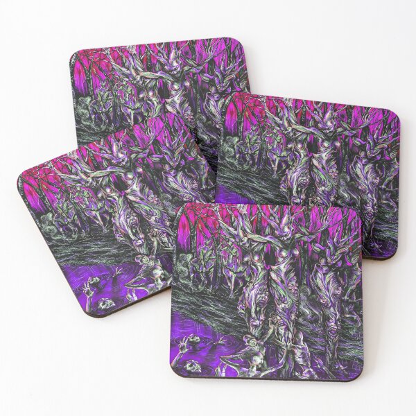 Item preview, The Seventh Circle - Purple - Dante's Inferno - Dark Psychedelic Art Print designed and sold by SubQtaneousArt.