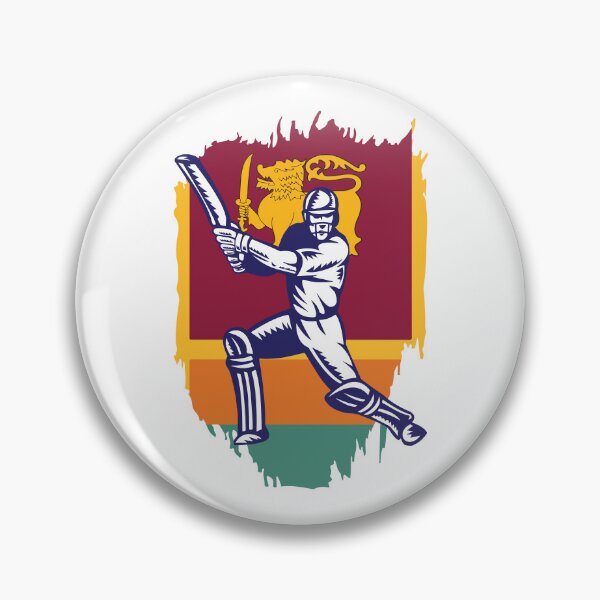 Item preview, Sri Lanka Cricket Player Batsman Design designed and sold by alltheprints.