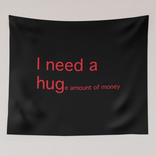 Item preview, I need a hug... (red text) designed and sold by OlivDesignsCo.