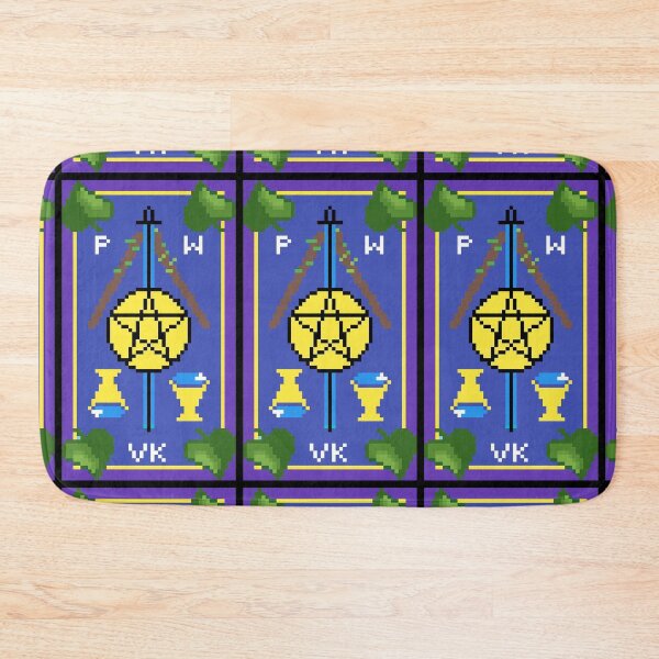 Item preview, Wait, is this pixel art tarot? Blue - Back Card (Design for T-shirt, stickers and other accessories) designed and sold by Pixel Waite.