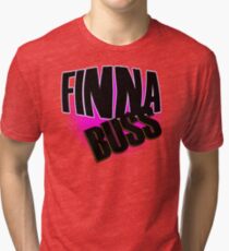 Finna Buss text shirt Tri-blend T-Shirt