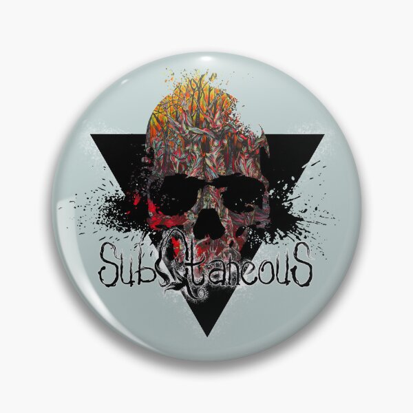 Item preview, Skull and Ink - Red - SubQtaneous - Grunge/Metal/Goth/Alternative T-shirt/Print designed and sold by SubQtaneousArt.